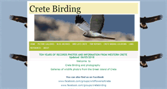 Desktop Screenshot of crete-birding.co.uk