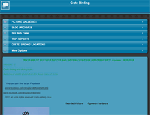 Tablet Screenshot of crete-birding.co.uk